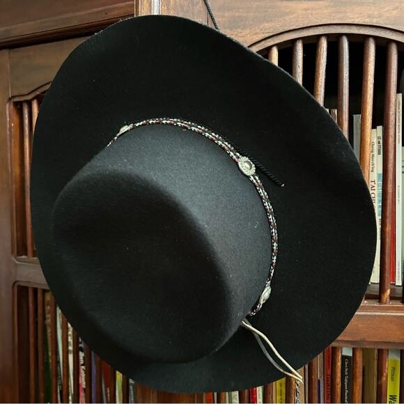 Vintage Golden Gate Hat & Cap Co. Black 100% Wool Western “Bolero”Hat, Size XL main image 11